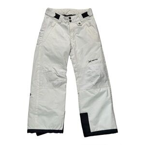 Arctix Kids Snow Sports Cargo Snow Pants with Articulated Knees | White | Small
